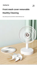 Xiaomi Youpin Fan Small White Desktop Timer Mute With Four-speed Adjustable Portable Fan Recharging Models Detachable Desk fan