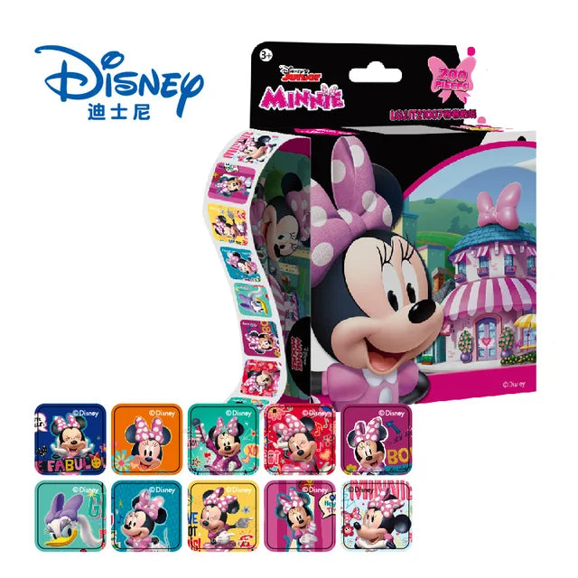 Pegatinas despegables de Disney, Princesa Frozen, Mickey Mouse, Minnie, niña, niño, regalo para profesores, 200 hojas por caja 