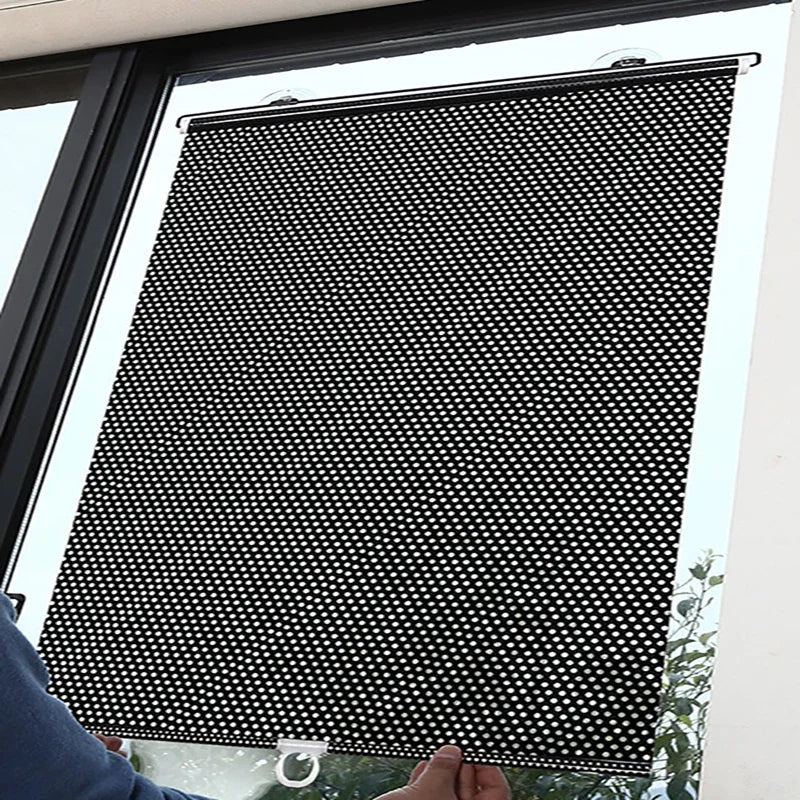 Sunshade Roller blinds Curtains Blackout Curtain Suction Cup Punch-free Retractable Window Kitchen Roller Curtains for Bedroom