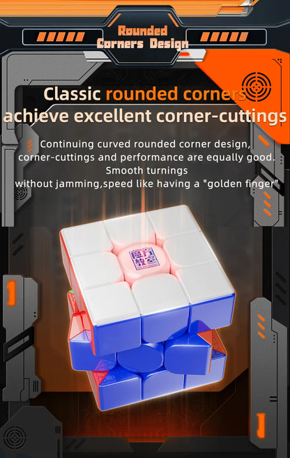 Cubo mágico magnético MOYU Meilong M 3X3 2X2 Pyraminx Cubing Cubo de velocidad profesional 3x3x3 Rompecabezas de velocidad Juguete para niños Cubo mágico