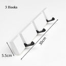 Colgador de llaves de bambú para colgar en la pared, organizador de pared, perchero rectangular, ganchos para abrigos, decoración del hogar, perchero