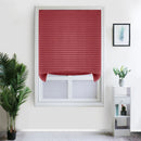 Blind for Window Self Adhesive Pleated Blinds Cordless No Drill Fabric Blinds Room Darkening Shades Blackout Shades for Bathroom