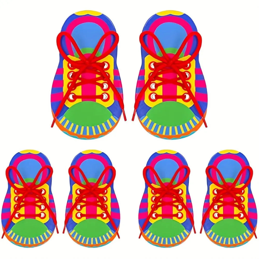 Juguetes educativos tempranos para enhebrar para niños y niñas, para aprender a atarse los cordones, juguete para desarrollar la motricidad fina, educación infantil temprana 