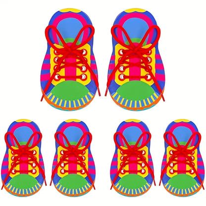 Juguetes educativos tempranos para enhebrar para niños y niñas, para aprender a atarse los cordones, juguete para desarrollar la motricidad fina, educación infantil temprana 