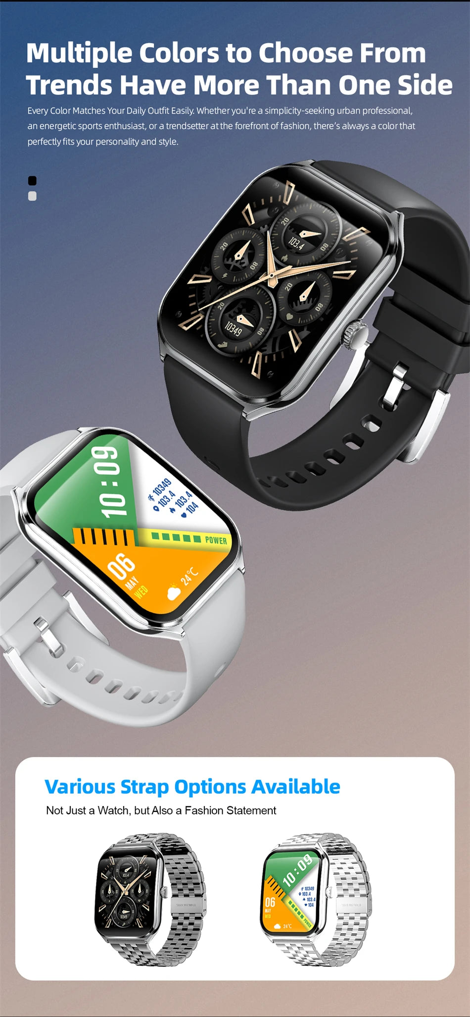 New For OPPO Ultra Thin Smart Watch Men Woman 1.96" HD AMOLED 70+Sports Mode Health Monitor Bluetooth Call Waterproof Smartwatch