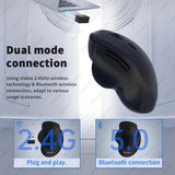 Dual Mode Wireless Computer Mice 1600 DPI Rechargeable Ergonomic Bluetooth Mouse For Laptop/Notebook/iPad/Tablet/Mac/Chromebook