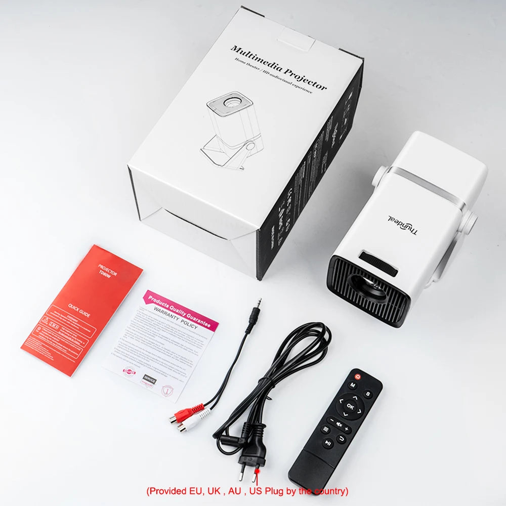 ThundeaL TD80W Full HD 1080P Mini Projector 4K Android WiFi 3D Home Theater TD80 Portable Projetor Meeting Video Movie PK HY320