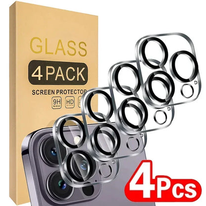 4/1PCS HD Cámara Trasera Vidrio Templado para iPhone 13Mini 13 14 15 16 Pro Max Protectores de Pantalla de Lente Trasera Película de Vidrio Antiarañazos