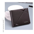 Men's Slim Wallet Genuine Leather Mini Purse Casual Design Bifold Wallet Brand Short Slim Wallet WILLIAMPOLO Luxury brand