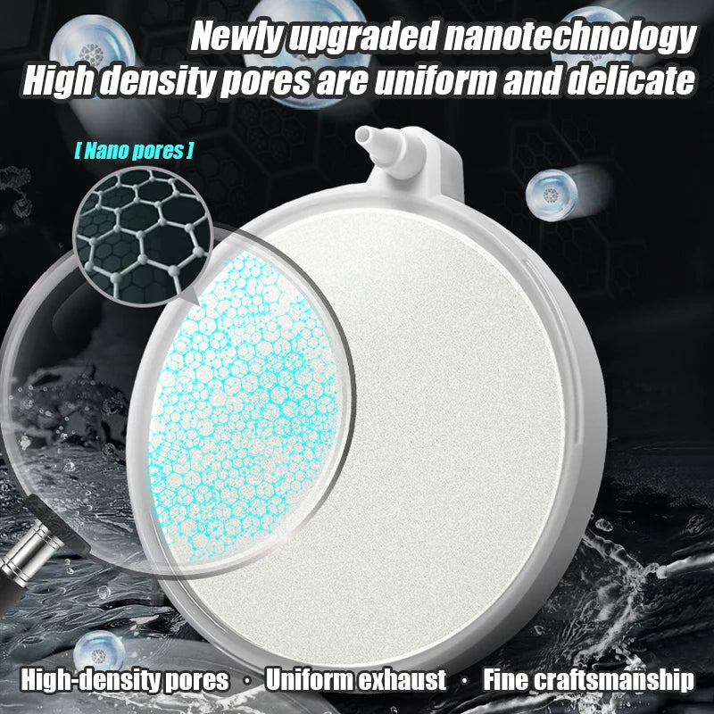 Air Stone Oxygen Aerator For Aquarium Disc Bubble Diffuser Air Bubble Pump Hydroponic Oxygen Plate Mini Accessories Nano Disc