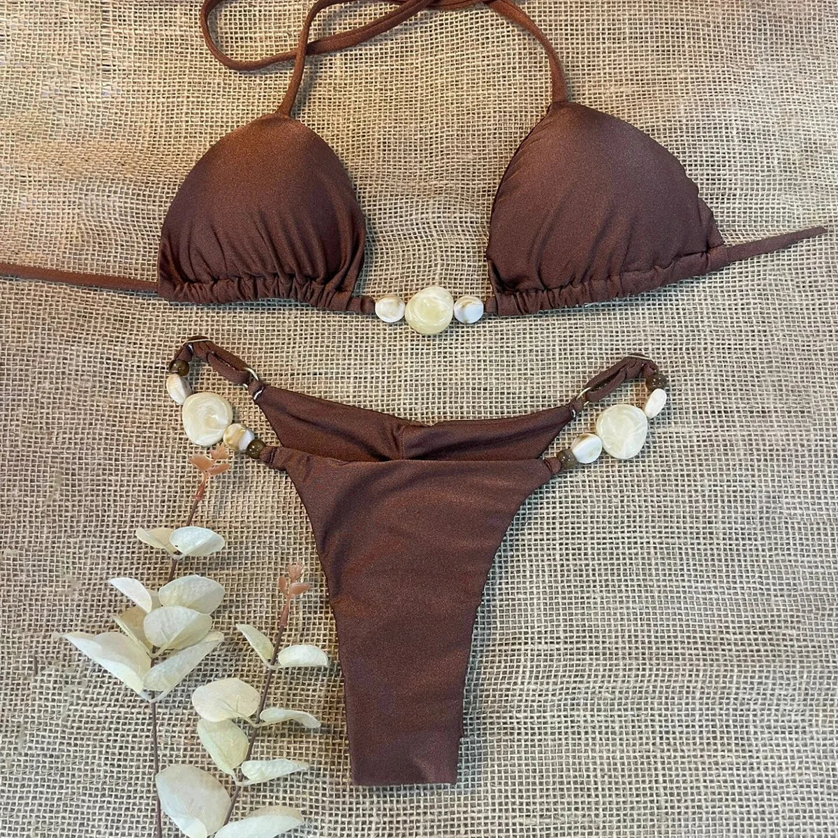 Bikini Push Up 2024, traje de baño sexy para mujer, traje de baño femenino, conjunto de bikini sexy, bikini brasileño, traje de baño sólido brillante, ropa de playa