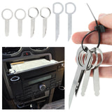 Ferramenta de remoção de rádio de carro, 2 peças, unidade principal estéreo, áudio, reparo de carro, ferramenta especial de extração de desmontagem para vw audi