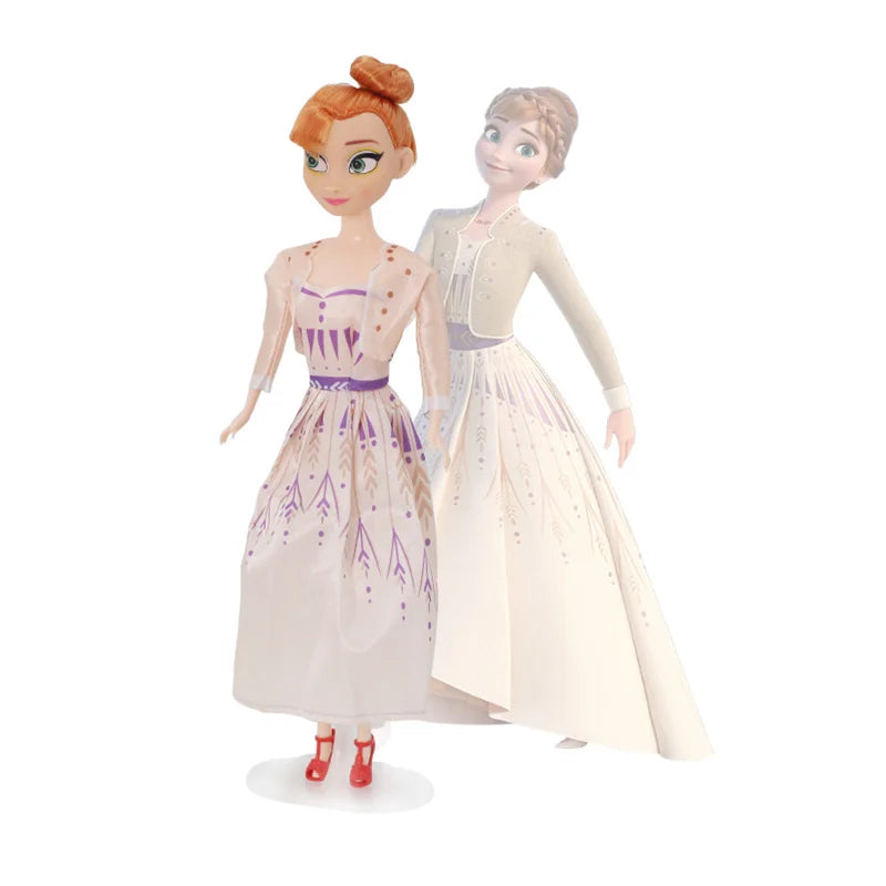 8 Styles Disney Frozen 2 Doll Girls Toys Princess Anna And Elsa Figure Dolls Movable Joints Children Christmas Gift 30cm