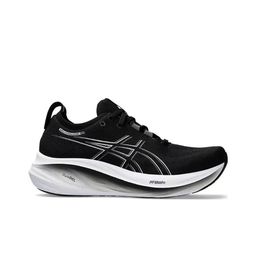 Original Asics Nimbus 26 Running Shoes Men Cushion Stability Asics Sports Shoes Unisex Sneakers White