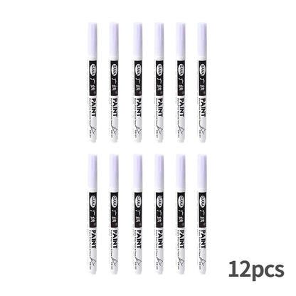 Fine tip permanent Paint Marker Pen DIY Paint Metallic Pen Permanent Gold SILVER Marker Touch Up,School Model Painting