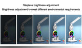 Rechargeable Led Table Lamp for Study Desk Lamp Reading Light Led Night Light with Fan Led Clock Dispaly Reading Desk Light