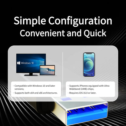 EforLink Computer Touchless ScreenLock,Automatic Locking ,UWB High-Precision Ranging,USB Security Key,Windows Security Key