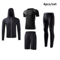 Traje deportivo para hombre, conjuntos para correr, compresión, gimnasio, fitness, ropa deportiva de secado rápido, mallas de baloncesto, ropa interior para correr al aire libre y entrenamiento.