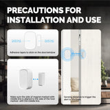 MOES Tuya ZigBee Smart Window Door Gate Sensor Detector Smart Home Security Alarm System Smart Life Tuya App Remote Control