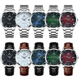 Orient Automatic Men's Watch, Black Dial Stainless Steel Band, Water Resistant Classic Business Wristwatch with Date Display