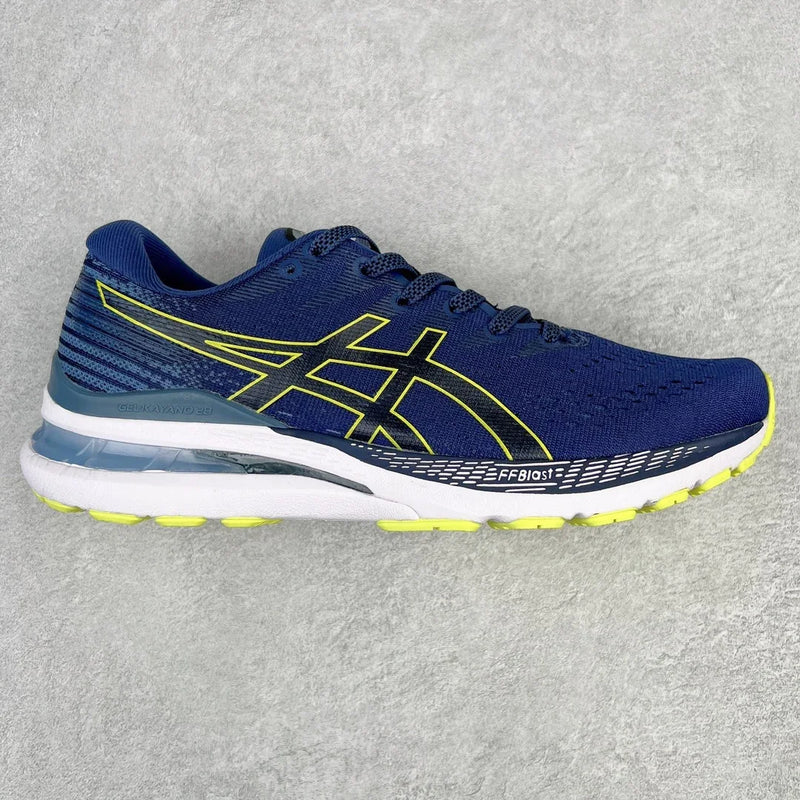 Zapatillas de running todoterreno originales Asics Gel Kayano 28 para hombre, amortiguación, estabilidad y transpirables.