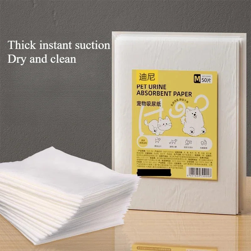 Pet Urine Absorbent Paper Strong Suction Urine Pad Disposable Cat and Dog Specific Convenient Pet Urine Absorbent Wiping Paper
