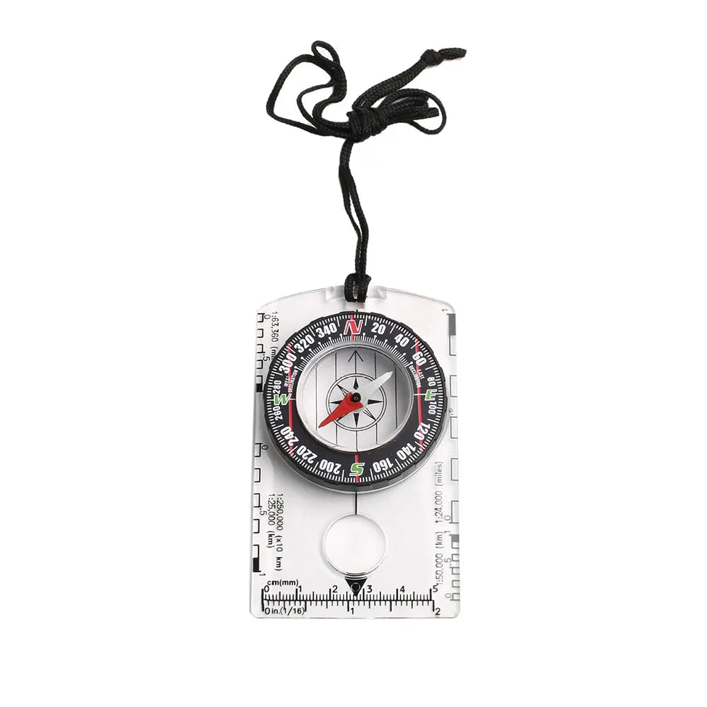 Brújula de orientación impermeable para lectura de mapas, brújula de placa base para actividades al aire libre, senderismo, caza, navegación, acampada, equipo de supervivencia.