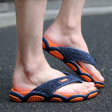 Men's Summer 2025 Trendy Flip-Flops Beachwear Slippers Anti-slip Deodorant Casual Shoes Plastic Slip-On Sandals for Adults