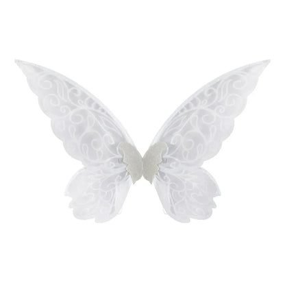 Fantasy Colorful Butterfly Fairy Wings Organza Sparkle Cosplay Wings Handmade Elf Wings Costume for Adult Kid