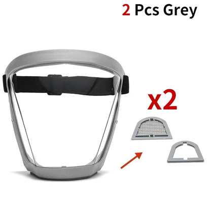 Kitchen Transparent Full Face Shield Home Oil-splash Proof Eye Facial Anti-fog Head Cover Safety Glasses