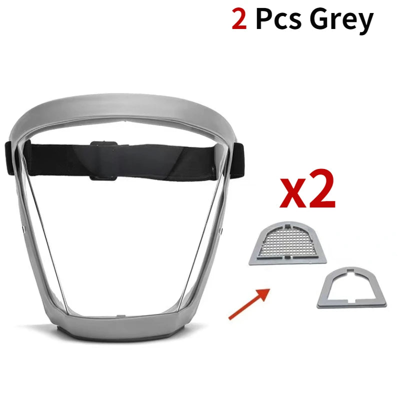 Protector facial transparente para cocina, protección para la cara, antivaho, a prueba de salpicaduras de aceite, para el hogar