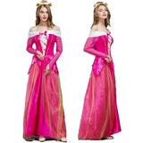 2025 Adult Costume Women Deluxe Pink Sleeping Beauty Princess Aurora Gorgeous costume For Halloween Party Fancy Dress