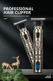 T9 LCD Electric Hair Trimmer Oil Shaving Head Electric Clipper Engraving Electric Clipper Hair Precision Trimmer for Men Care