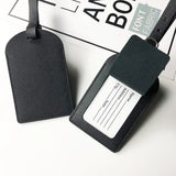 Personalized Initials Luggage Tag Custom Letters Men Women Suitcase Name Tag PU Airplane Labels Engrave Logo Travel Accessories
