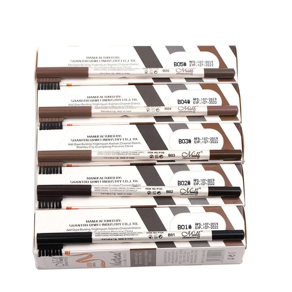 Makeup Menow Eyebrow Pencil Eyebrow Marker Waterproof Eyebrow Tattoo for Eyebrows 5 Colors Enhancer Dye Tint Pen Long Lasting