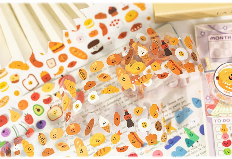 1Pc Sign In Mood Series Washi Tape Kawaii Paper Decorative Collage Adhesive DIY Scrapbooking Hand Made Masking Child Stationery