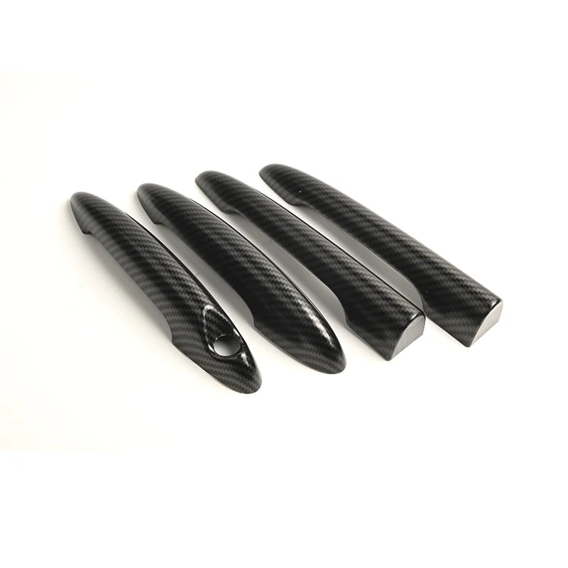 Black For Mini Cooper One D S JCW R55 Clubman 4Doors 2007-2014  Door Handle Covers Stickers Car-Styling Exterior Accessories