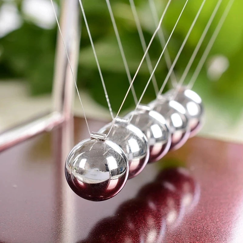 Péndulo de metal para mesa de escritorio, bola de equilibrio de acero, bola de Newton, péndulo de ciencias físicas
