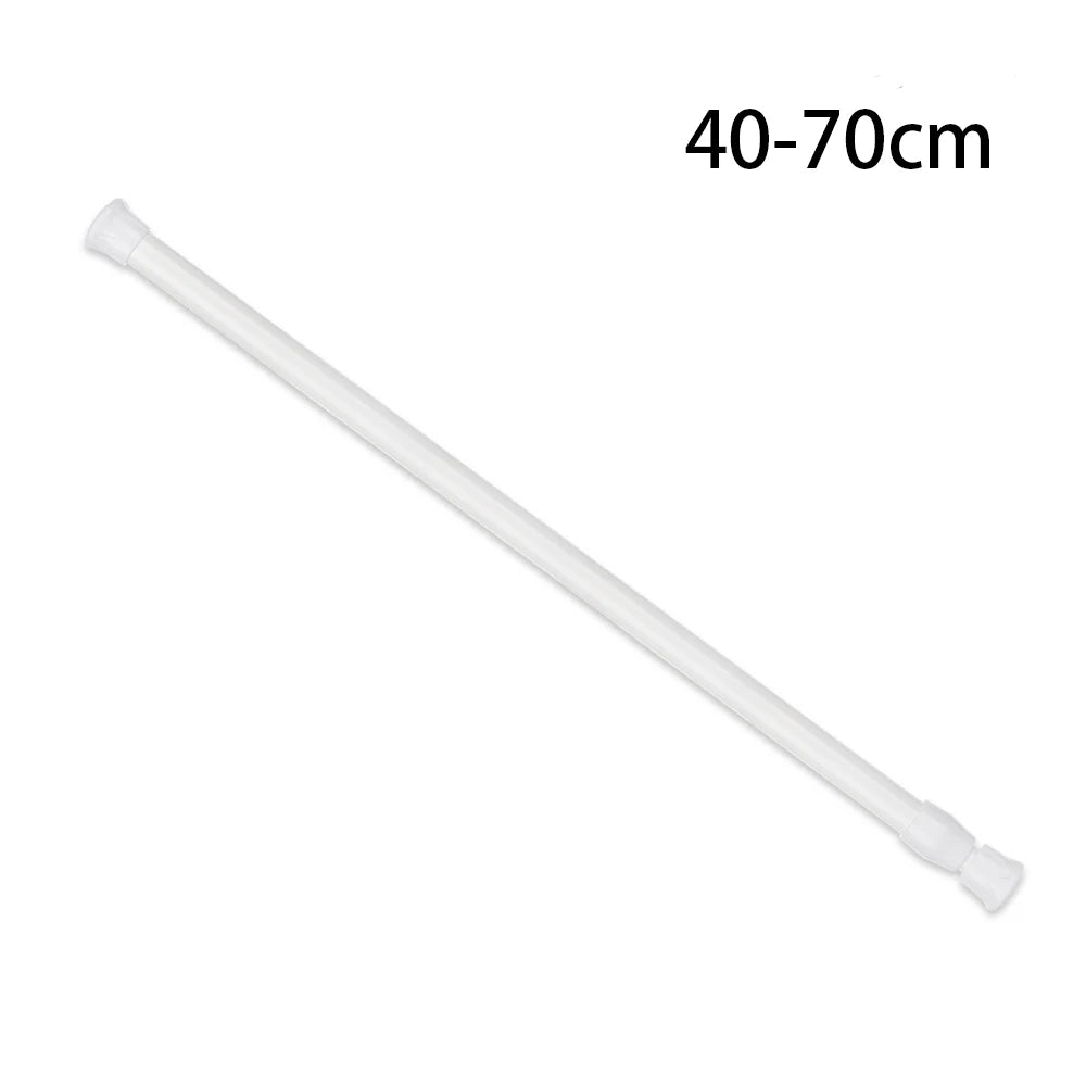 30-110CM Multi Purpose Spring Loaded Extendable Telescopic Curtain Pole Tension Rail Net Voile Pole Net Rods Curtain Telescopic