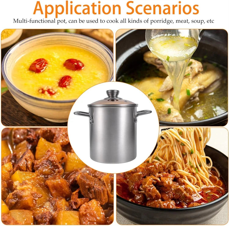 LMETJMA 3L Deep Fryer Pot Stainless Steel Frying Pot With Mesh Steamer Basket Japanese Tempura Fryer Pot with Lid and Tong JT230