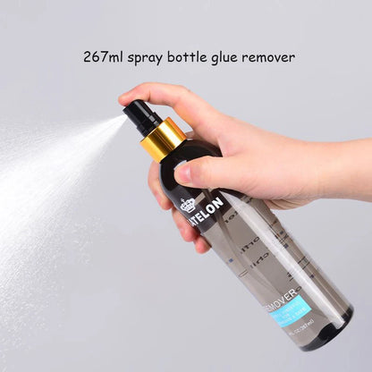 Removedor de cola para peruca, garrafa grande para salão de beleza, removedor líquido para peruca, cola adesiva para cabelo, fita solvente, spray removedor para cola de renda
