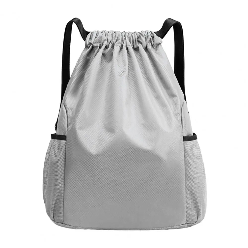 Men Women Sports Backpack, Drawstring Gym Backpack with Side Mesh Pockets, Waterproof Workout Backpack for Basketball Soccer Swi