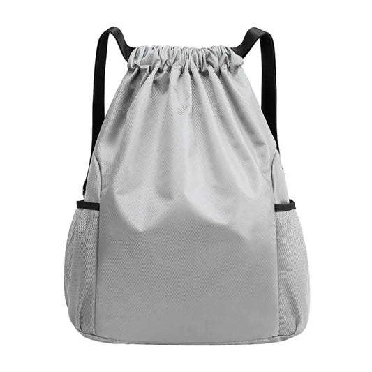 Men Women Sports Backpack, Drawstring Gym Backpack with Side Mesh Pockets, Waterproof Workout Backpack for Basketball Soccer Swi