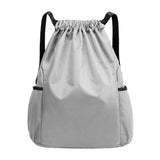 Men Women Sports Backpack, Drawstring Gym Backpack with Side Mesh Pockets, Waterproof Workout Backpack for Basketball Soccer Swi