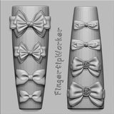 1Pc Chain Ice Flower Fox Spoon Fork Dragon Snake Butterfly 3D Acrylic Mold Nail Art Decorations  DIY Design Silicone Nails Mold
