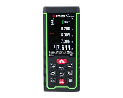 SNDWAY Laser Distance Meter Tape measure Digital Camera Function Laser Range Finder Tape Angle Rangefinder measure Tool