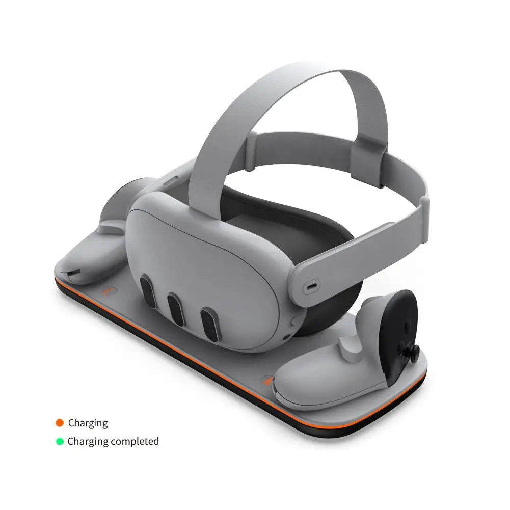 Base de carga para Meta Quest3, asas para auriculares de realidad virtual Meta 3, estación de carga, soporte de almacenamiento para Meta 3, nuevo