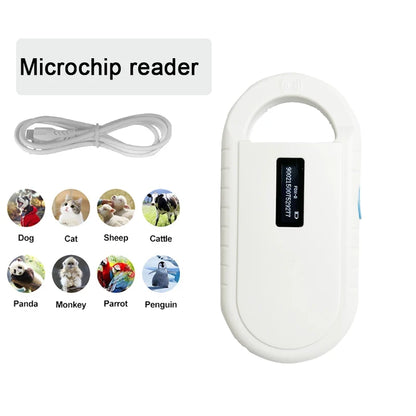 Rfid FDX-B/A Animal Microchip Reader ISO Chip Portable OLED Pet Scanner 134.2khz Pet Tracking Scanner For Rabbit Cattle Cat Dog