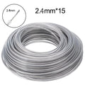 COSY 3mm Steel Wire Nylon Line Brushcutter Trimmer Rope Lawn Mower Cord Wear-resistant Sharp Replacement Garden Tool Accessory