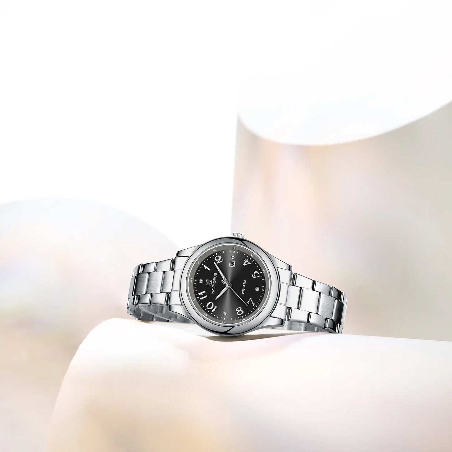 NAVIFORCE Luxury Watch for Women Waterproof Luminous Date Stainless Steel Ladies Quartz Watches Fashion Casual Wristwatch Girl